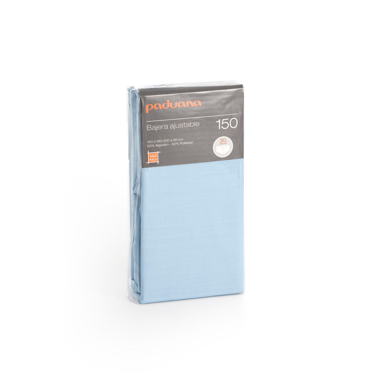Fitted bottom sheet Paduana Light Blue 105 x 30 x 200 cm-0