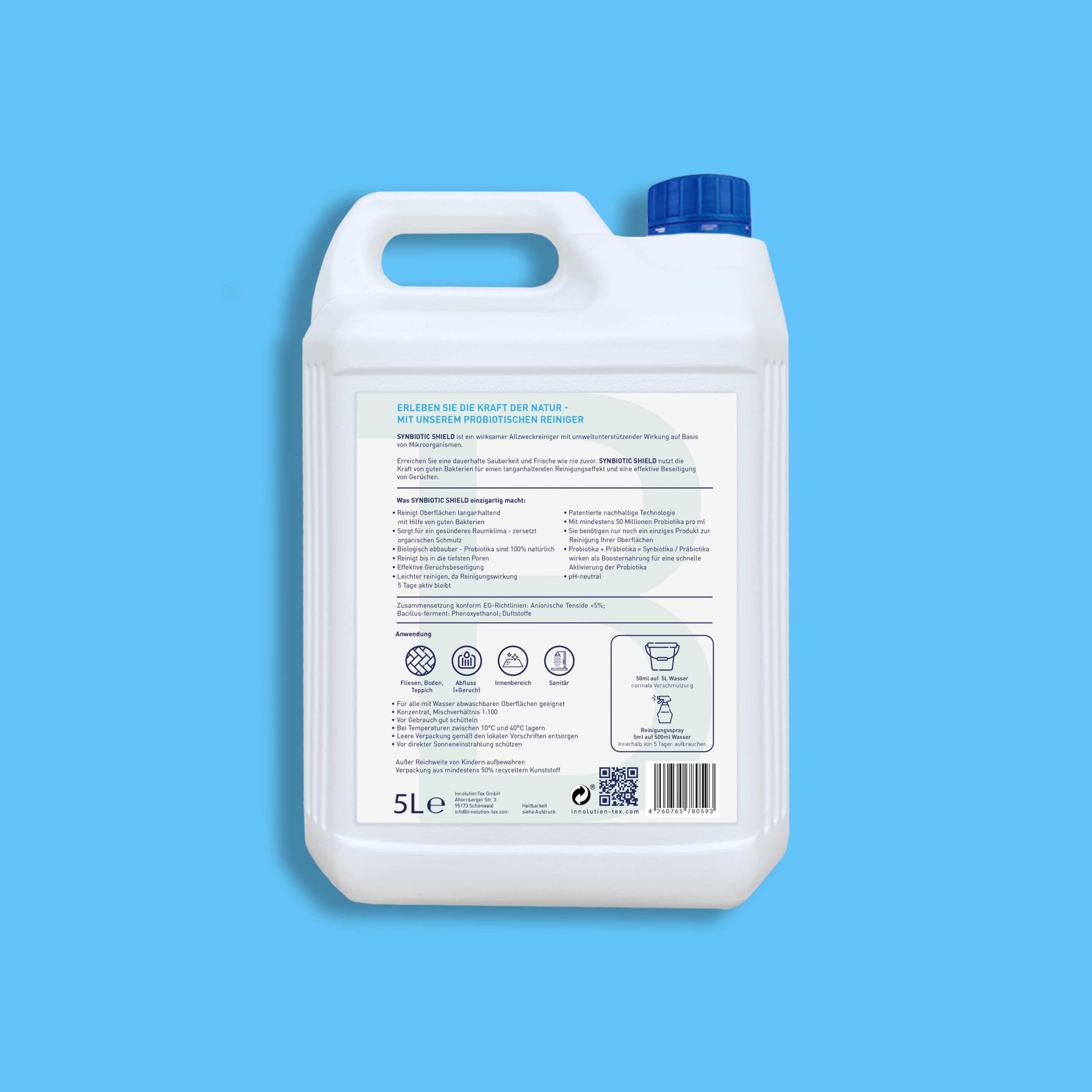 SYNBIOTIC SHIELD - Multicleaner Pro<br/><br/>natürlich reinigen mit guten Bakterien | Probiotischer Allzweckreiniger | Konzentrat | Geruchsneutralisierer | Soforteffekt gegen Uringerüche | Boden- Fenster- Glas- Badreiniger-11